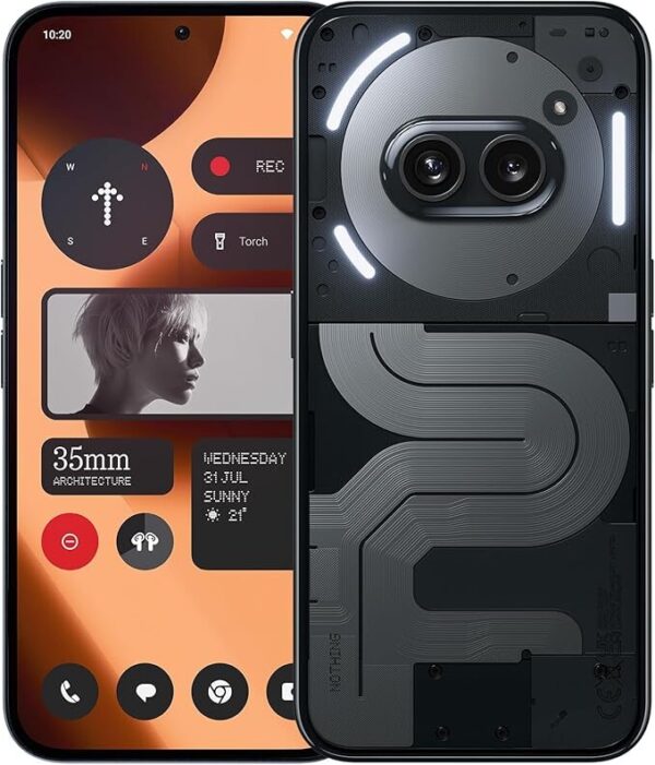 nothing 2ablack گوشی موبایل ناتینگ مدل Nothing Phone 2A Plus ظرفیت 256 گیگابایت و رم 12 در ژوپیکس