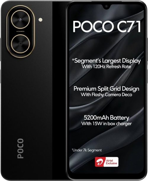 pocoC71 خرید گوشی موبایل شیائومی مدل Poco C71 دو سیم کارت ظرفیت 128و64 گیگابایت و رم 3و4 گیگابایت گارانتی 18ماهه ژوپیکس